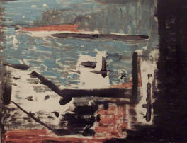 Baignade, 2004, acrylique sur papier, 65x50